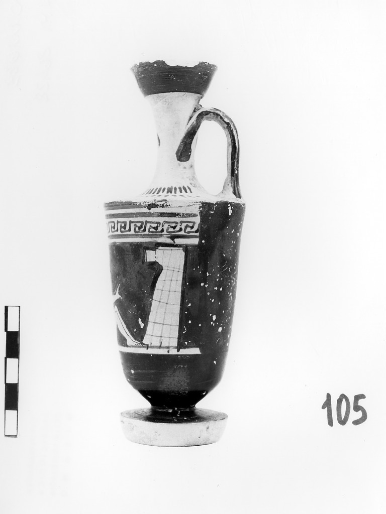 lekythos - ambito greco (seconda metà sec. V a.C)