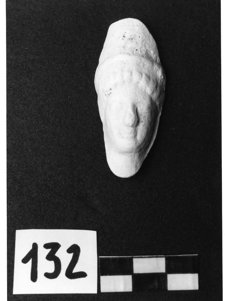 statuetta femminile/ testa - ambito magno-greco (sec. VI a.C. (?))