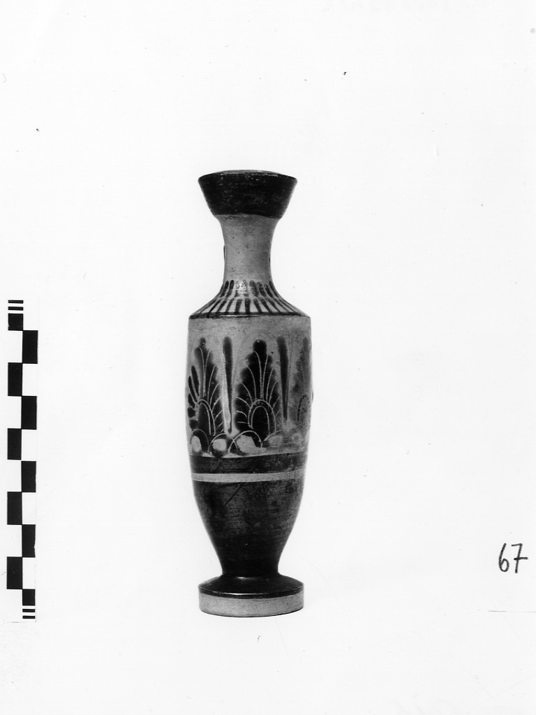 lekythos - produzione attica, Bottega del Bolden Painter (metà sec V a.C)