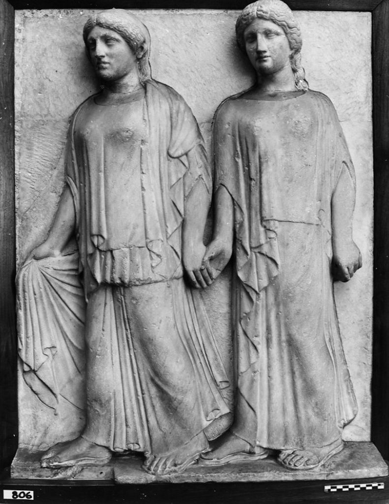 Charites (rilievo) - copia romana di originale greco del 470 a.C. ca (età tardo-repubblicana)