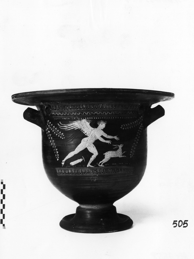 cratere a campana - produzione apula, fabbrica di Gnathia (sec. IV a.C)