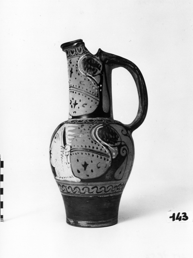 oinochoe a becco tronco - produzione falisca, "Torcop Group" (seconda metà sec. IV a.C)