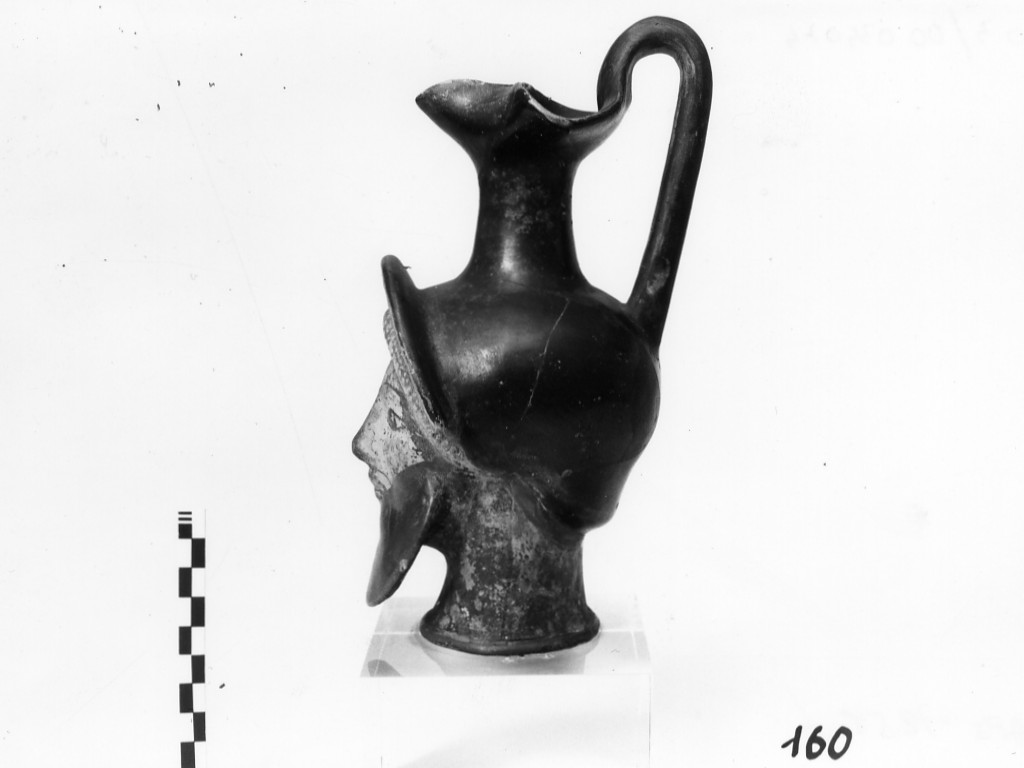 oinochoe configurata - produzione attica,"Classe G,London Class" (fine/ inizio secc. VI a.C.-V a.C)