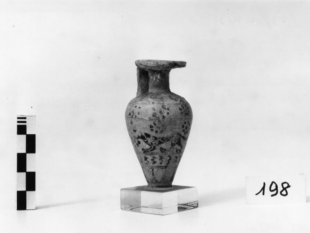 aryballos - produzione corinzia fase transizionale (seconda metà sec. VII a.C)