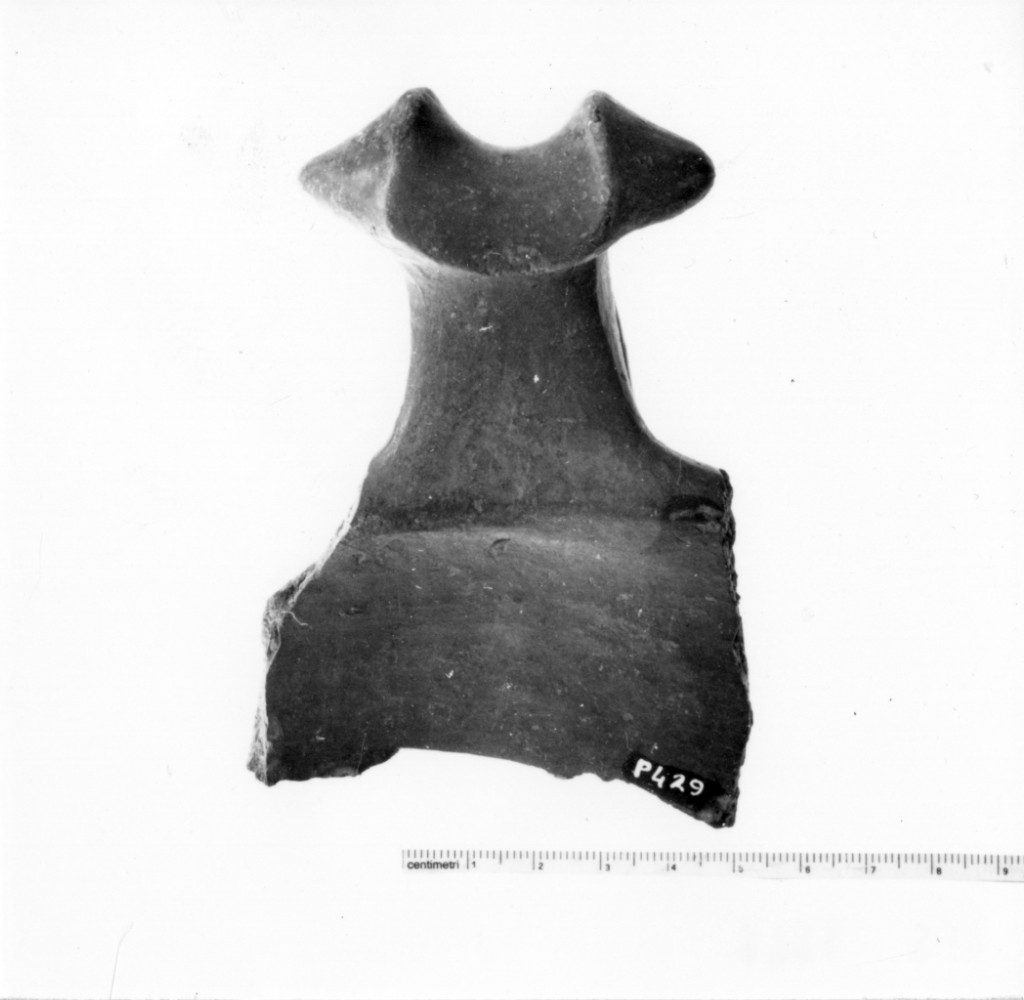 vaso/ frammento - cultura terramaricola (età del bronzo medio)