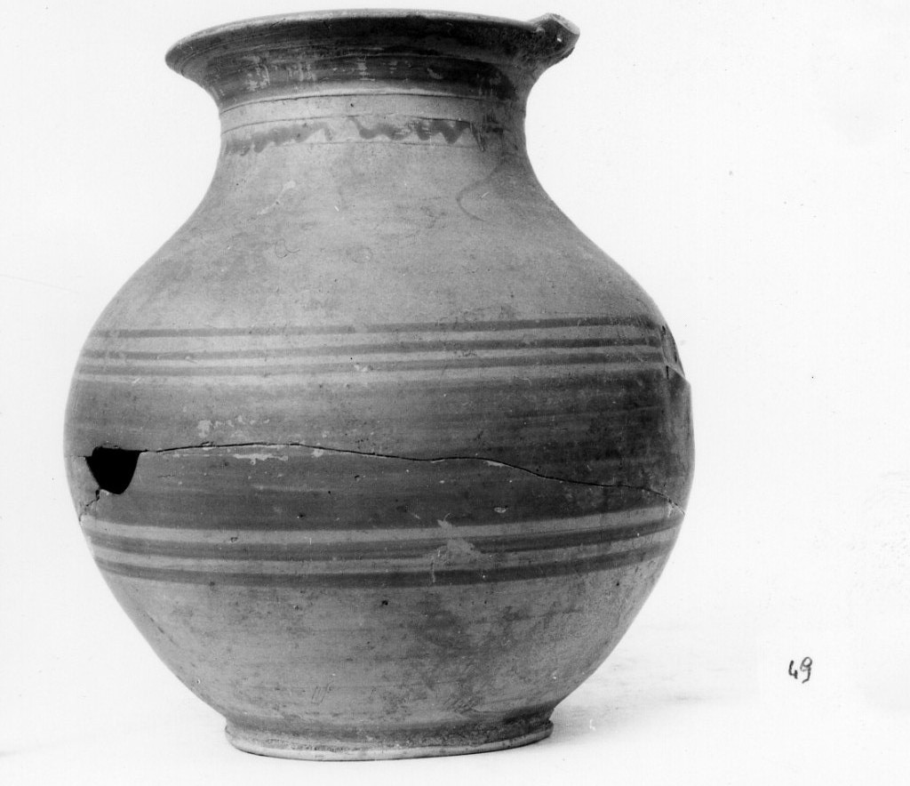 brocca - subgeometrico daunio III (sec. IV a.C)