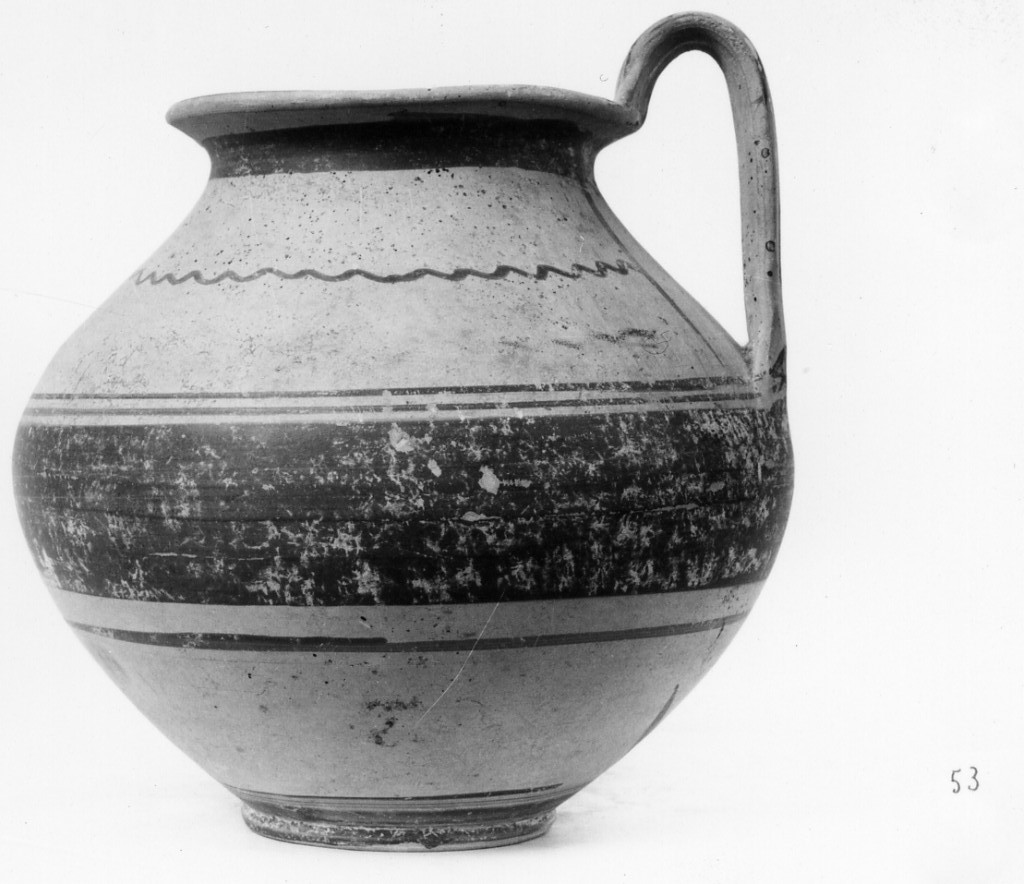 brocca - subgeometrico daunio III (sec. IV a.C)