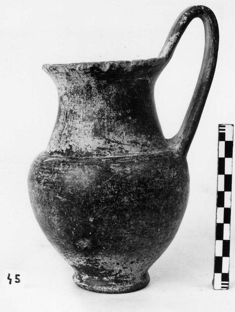 olpe - produzione etrusca orientalizzante (fine/ inizio secc. VII a.C.-VI a.C)