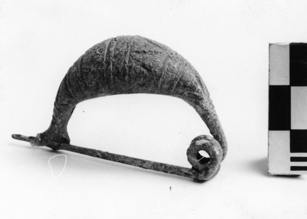 fibula a sanguisuga - Orientalizzante antico etrusco-laziale (fine/ inizio secc. VIII a.C.-VII a.C)