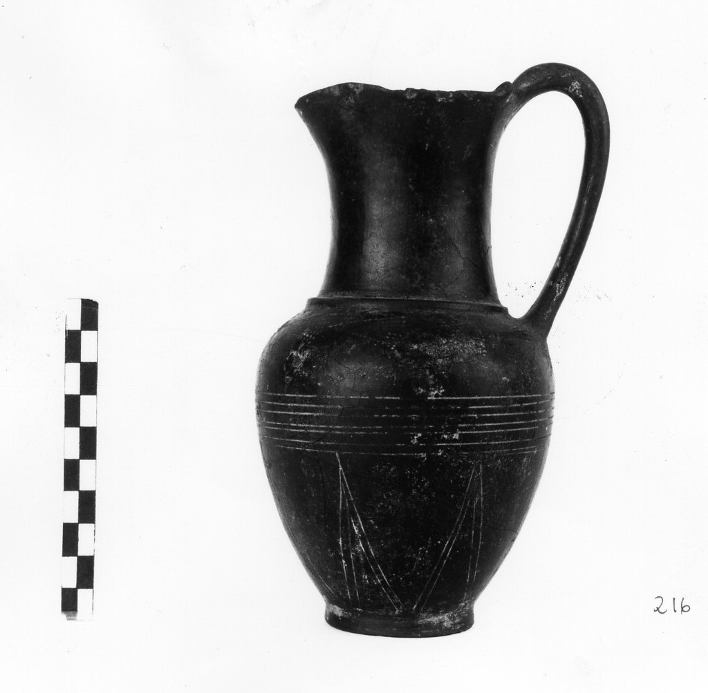 oinochoe (fine/ inizio secc. VII a.C.-VI a.C)