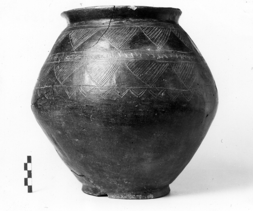 urna biconica - Cultura di Golasecca fase I-C (sec. VII a.C)