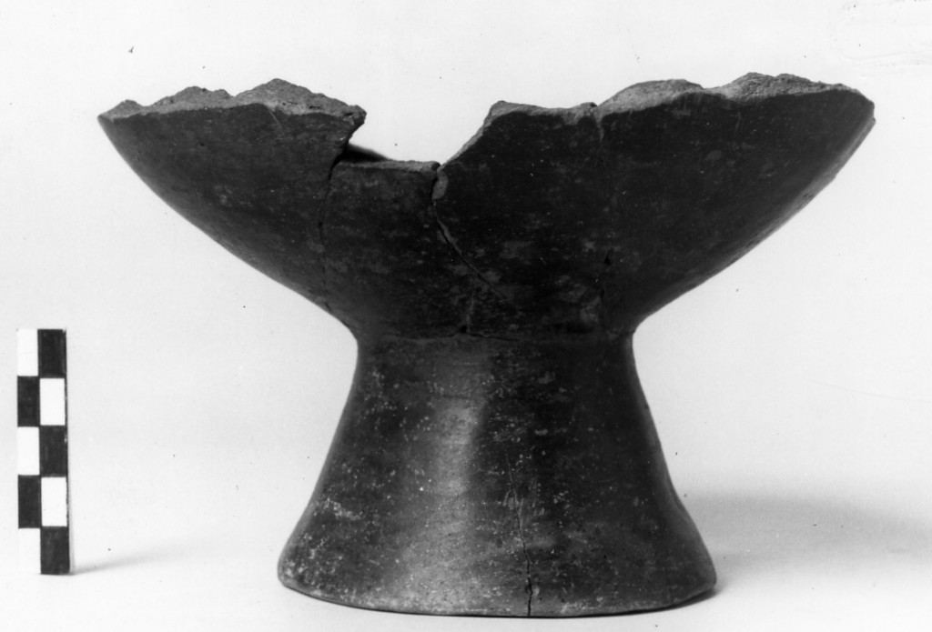 coppa su alto piede - Cultura di Golasecca fase I-C (sec. VII a.C)