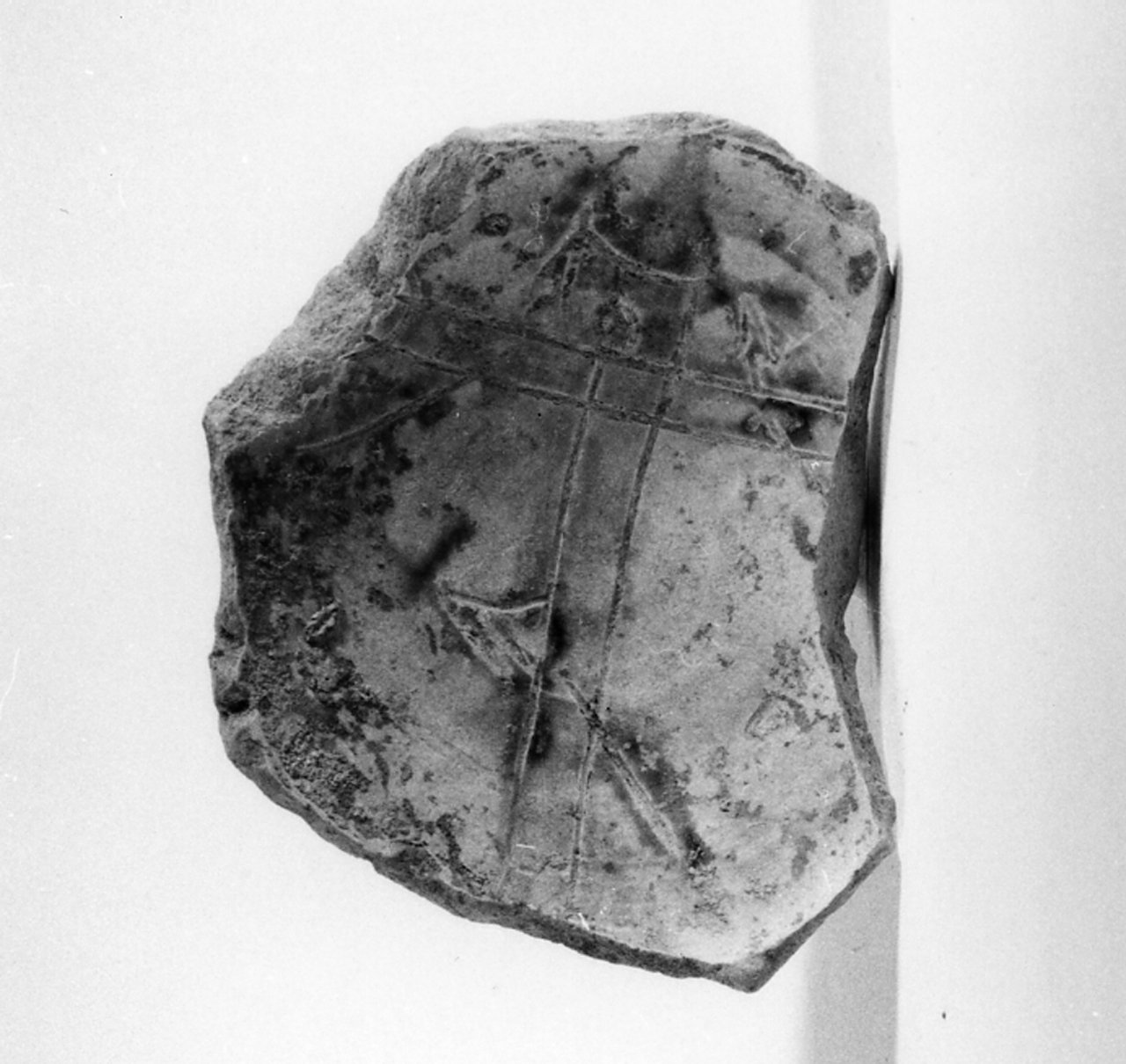 Croce sul Monte Golgota (scodella/ fondo) - manifattura veneta (prima metà XVI)