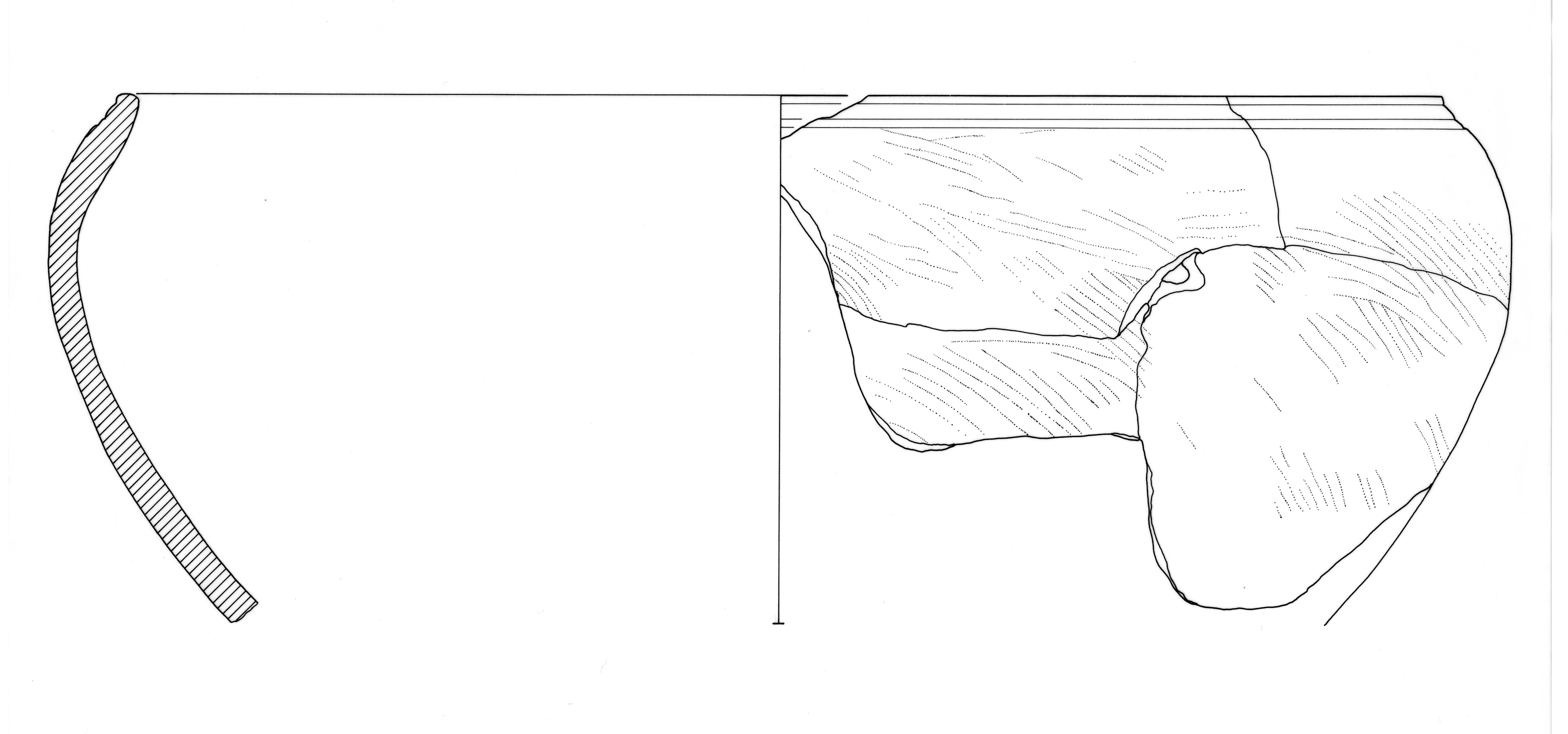 olla, orlo a doppia solcatura (I-III d.C)