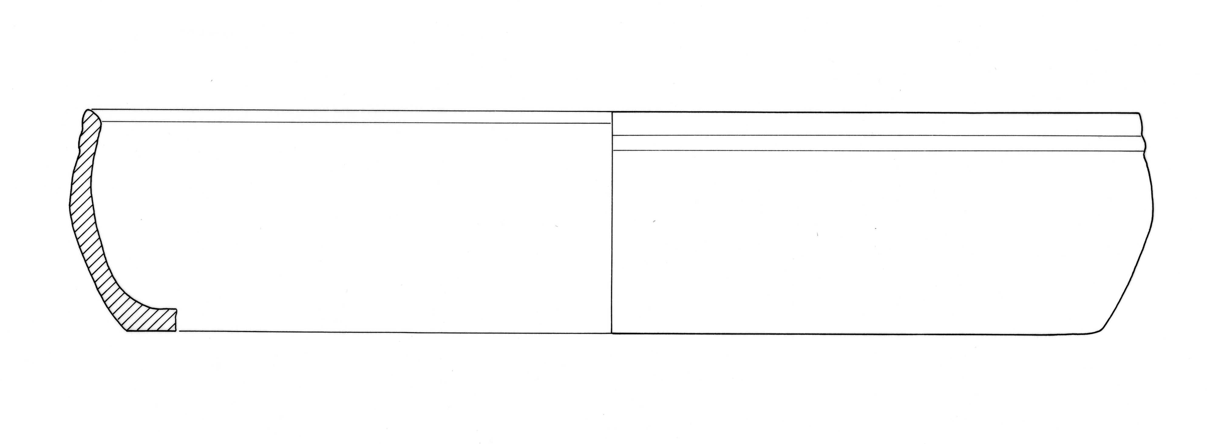 tegame, orlo a doppia solcatura (I-III d.C)