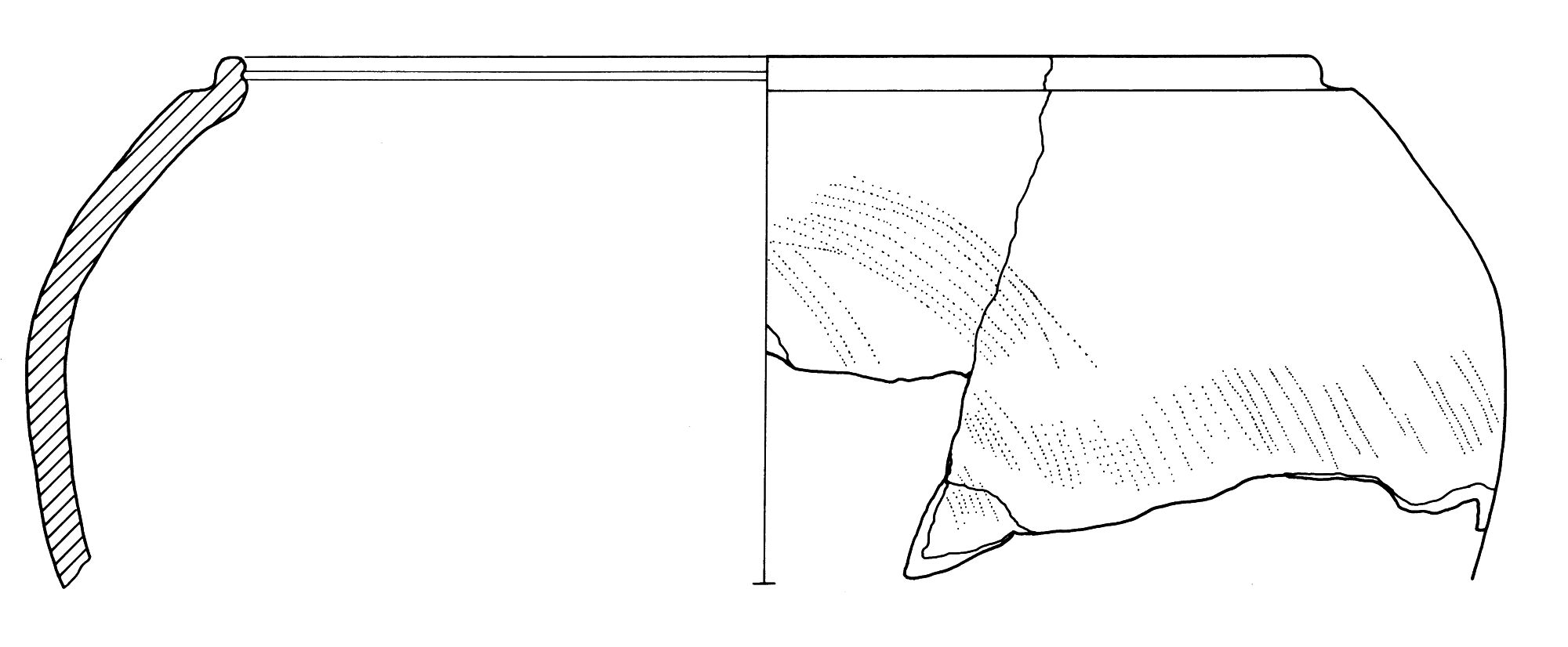 olla, orlo sagomato (I-III d.C)