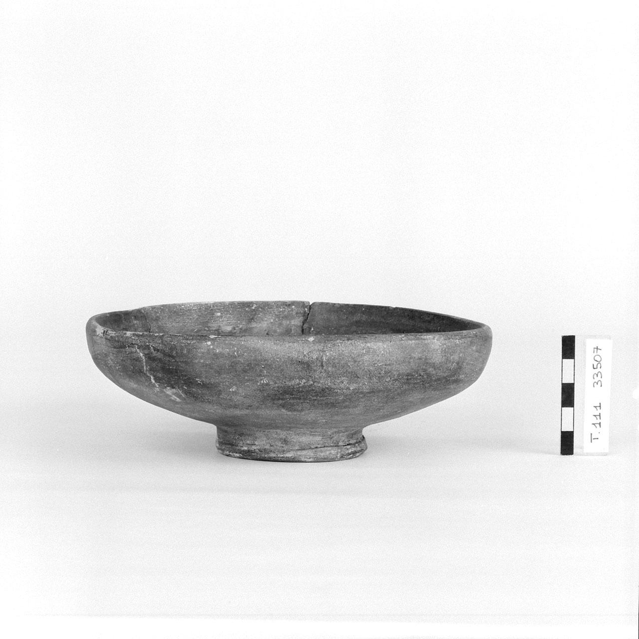 Patera ad orlo estroflesso sagomato, Lamboglia 6 (metà Sec. I a.C)