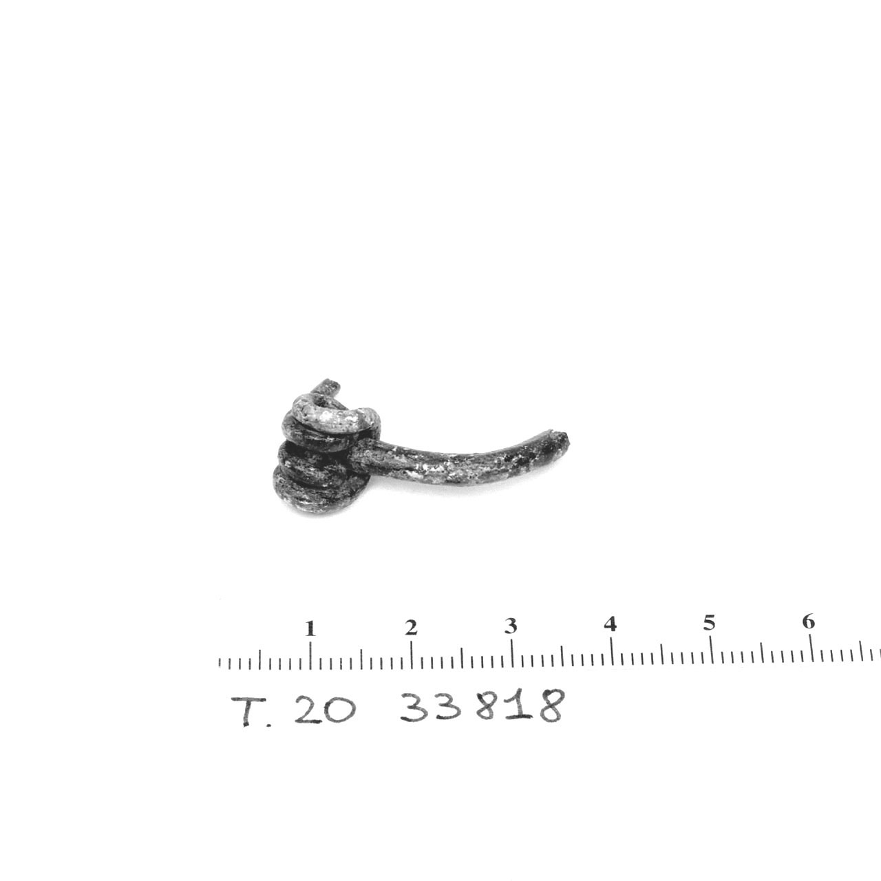 Fibula, Feugère, tipo 3b1 - cultura di La Tène D2 (ultimo quarto Sec. I a.C)