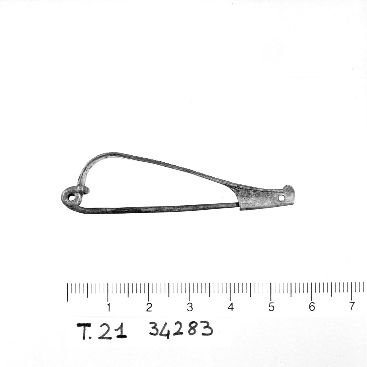 Fibula, Feugère, tipo 4a1(b) - Cultura di La Tène D2 (seconda metà Sec. I a.C)
