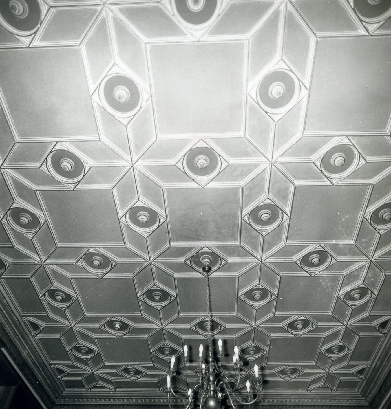motivi decorativi geometrici (soffitto dipinto, opera isolata) - Classicismo romantico francese (secondo quarto XIX)