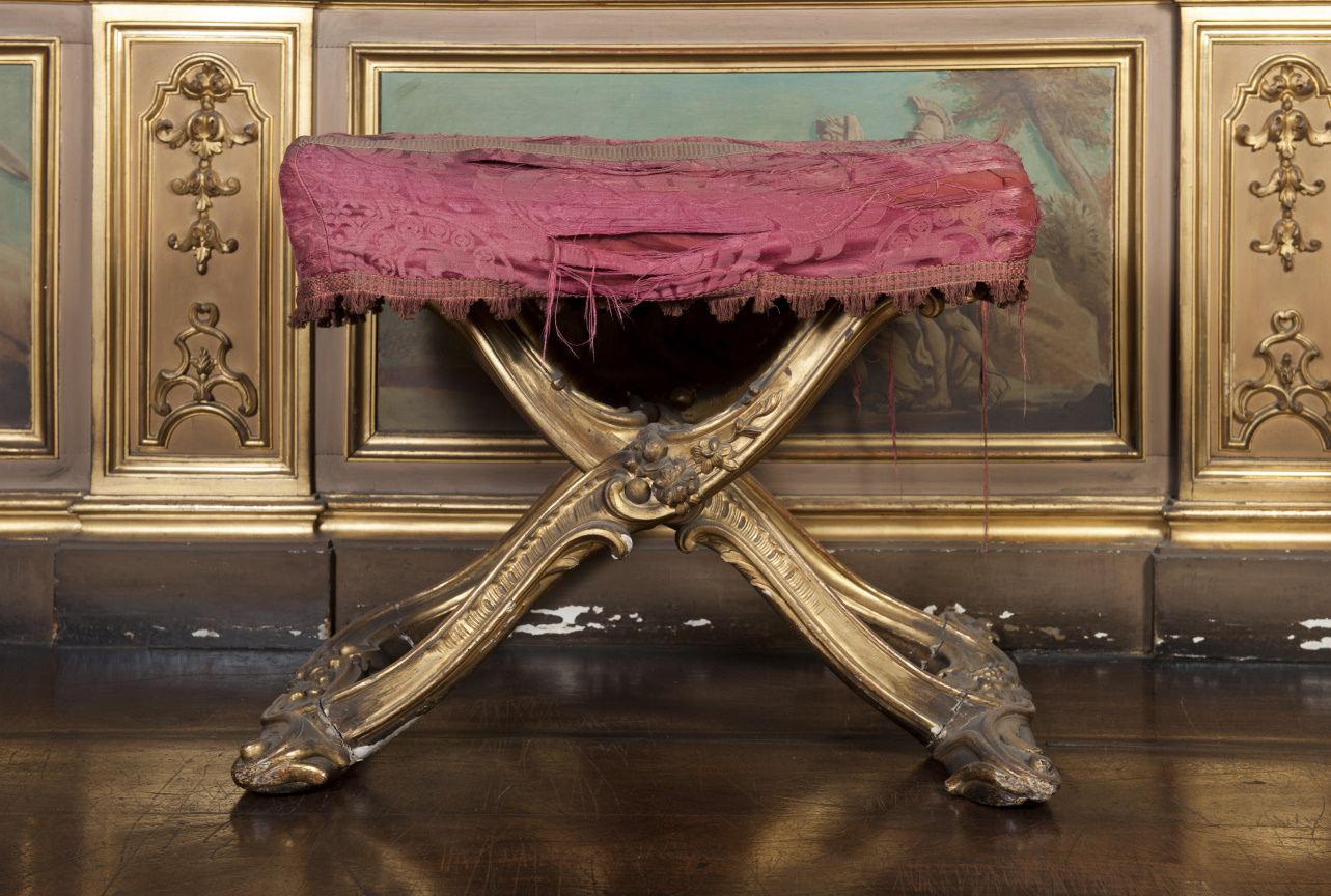 sgabello - ambito piemontese (metà sec. XVIII)