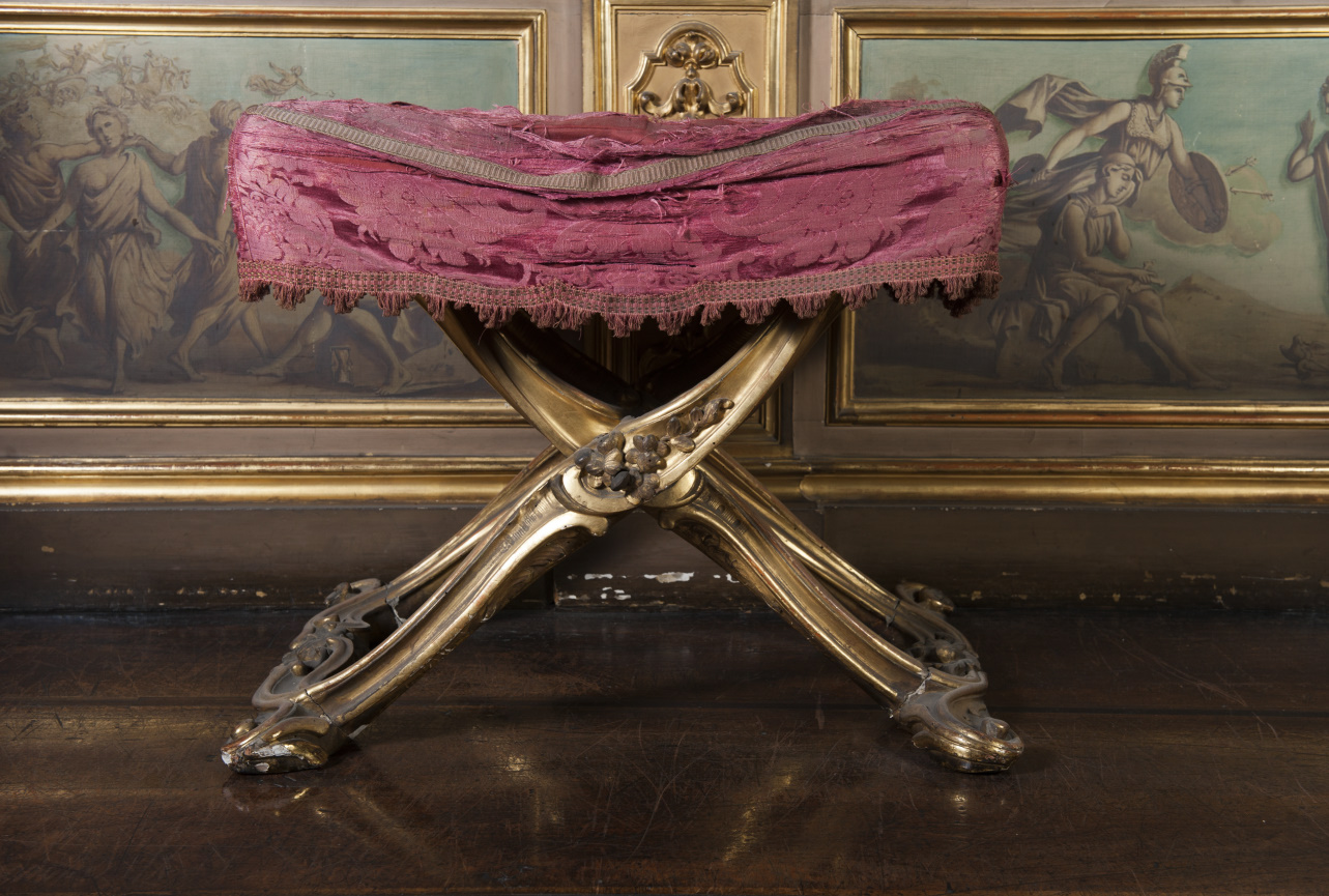 sgabello - ambito piemontese (metà sec. XVIII)