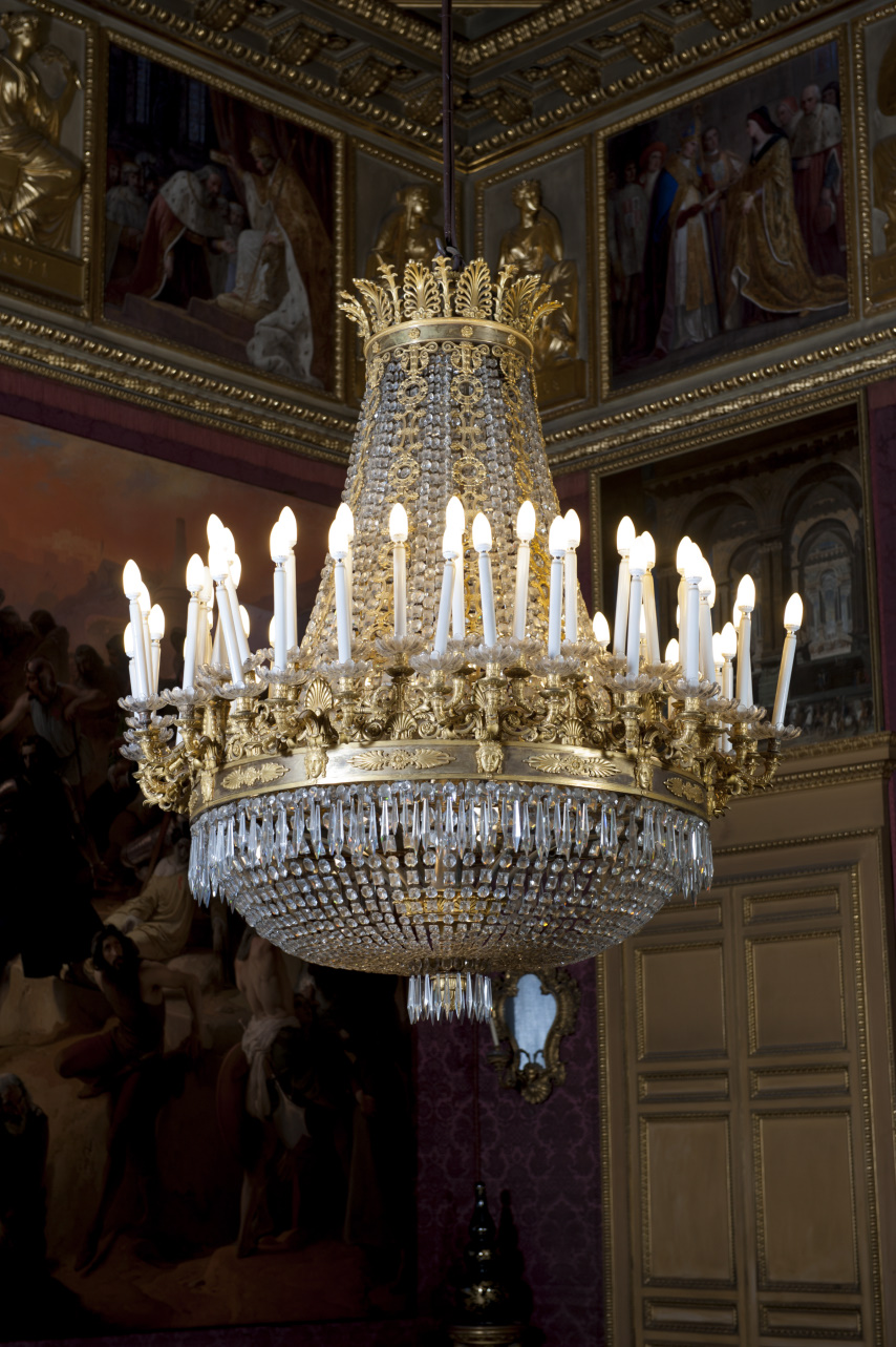 lampadario, serie di Palagi Pelagio (cerchia) (secondo quarto sec. XIX)