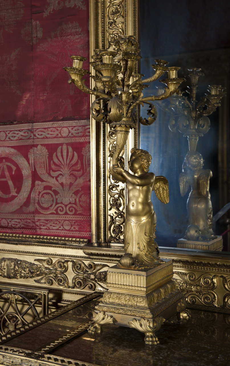 candelabro, serie di Palagi Pelagio (attribuito), Colla Giovanni (attribuito), Odetti Chiaffredo (attribuito) (secondo quarto sec. XIX)