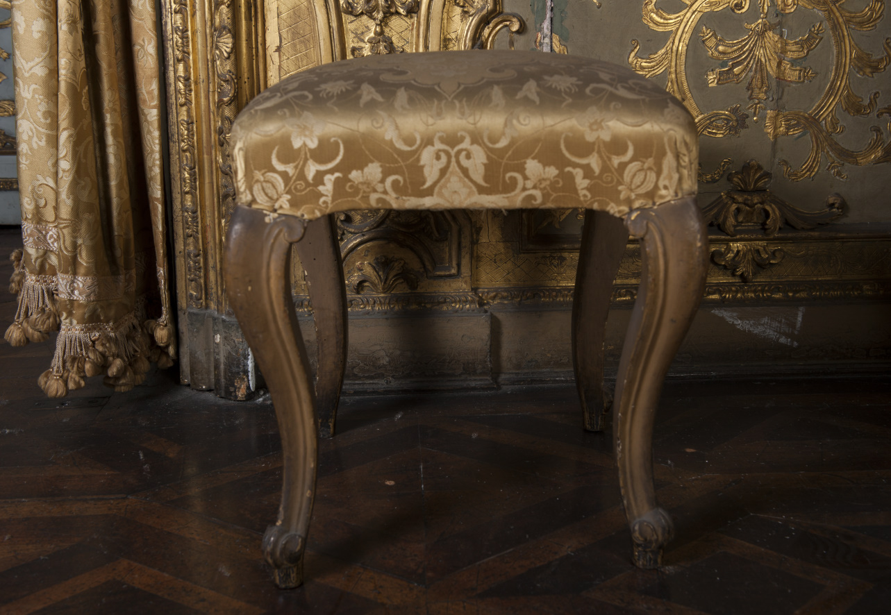 sgabello, serie - ambito piemontese (metà/ inizio secc. XVIII-XIX)