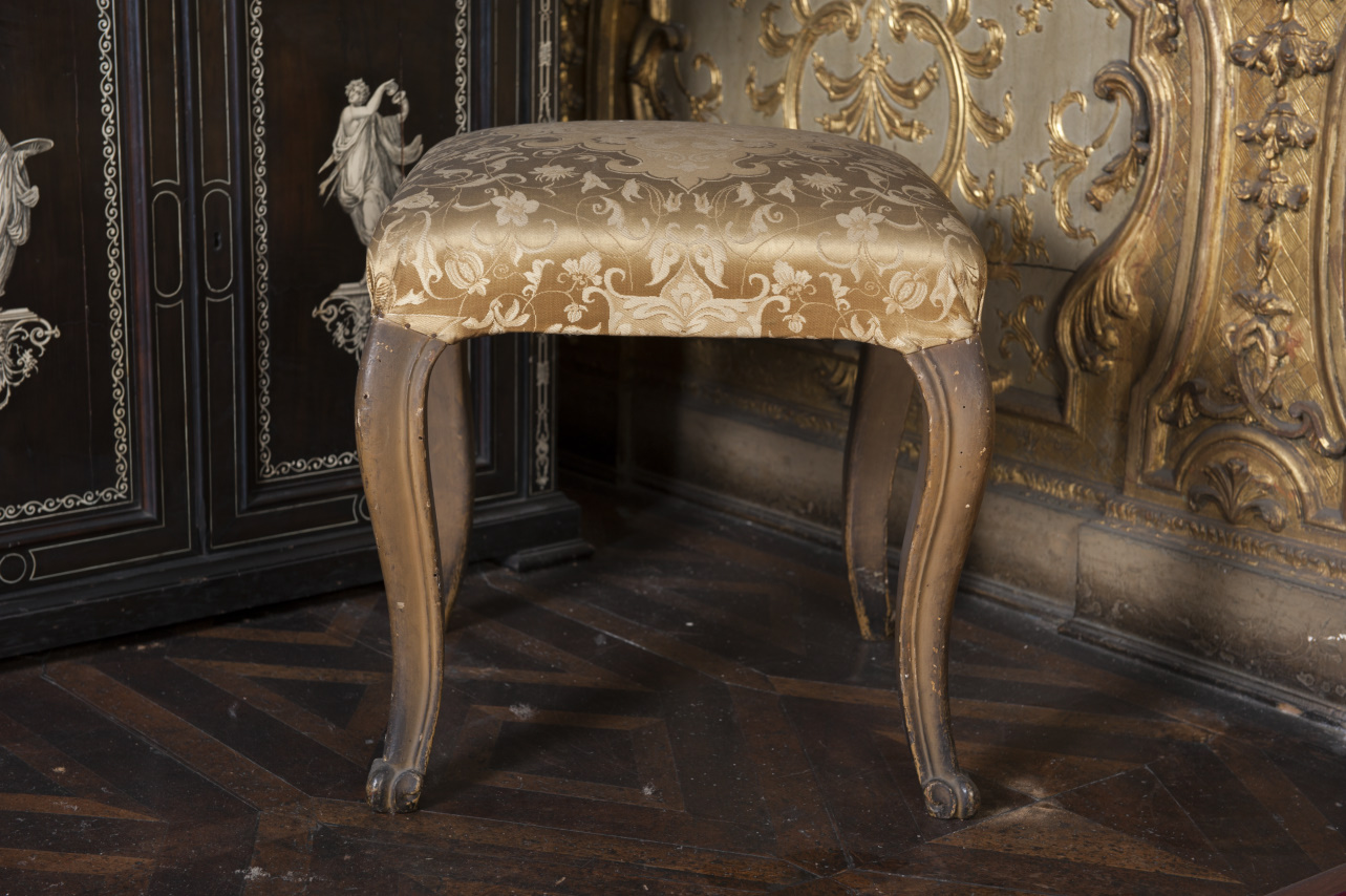 sgabello, serie - ambito piemontese (metà/ inizio secc. XVIII-XIX)