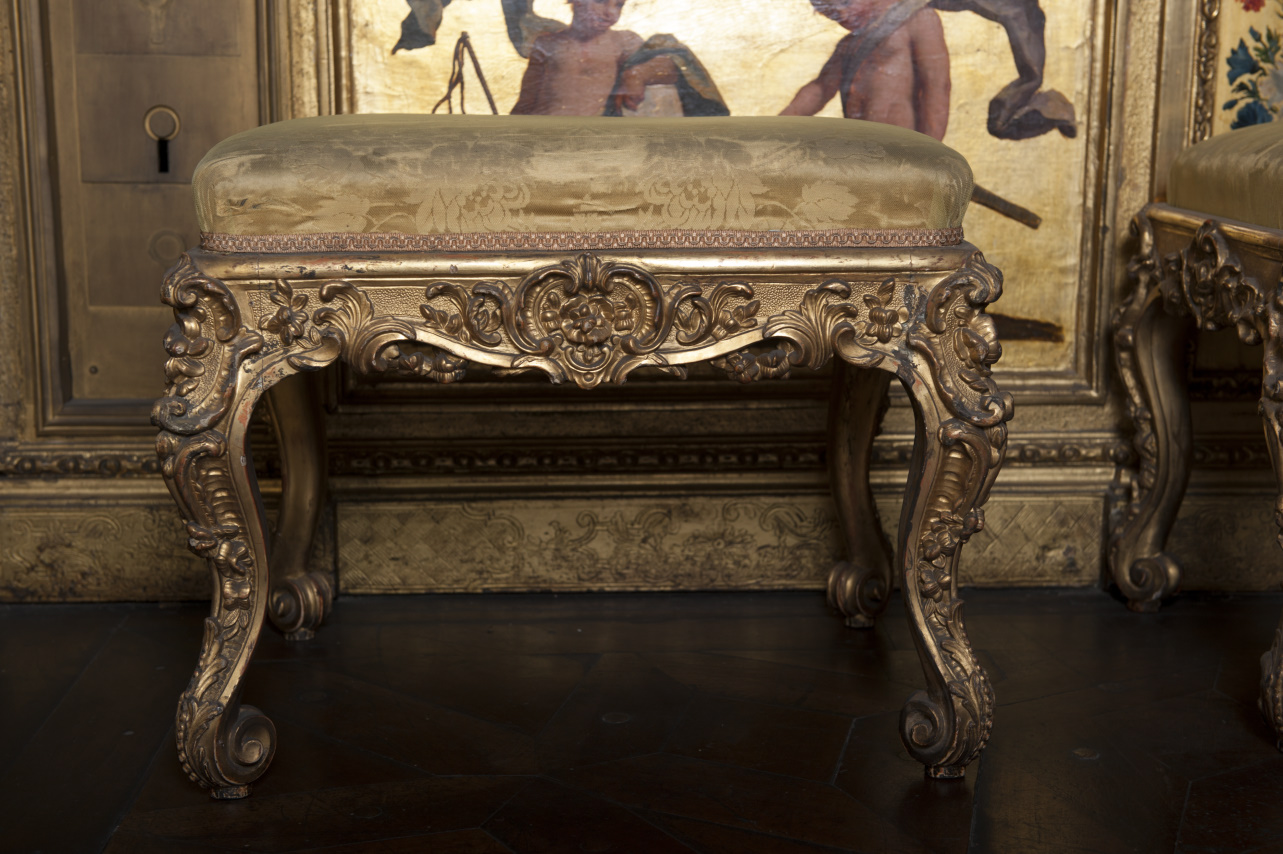 sgabello, serie - ambito piemontese (metà sec. XVIII)