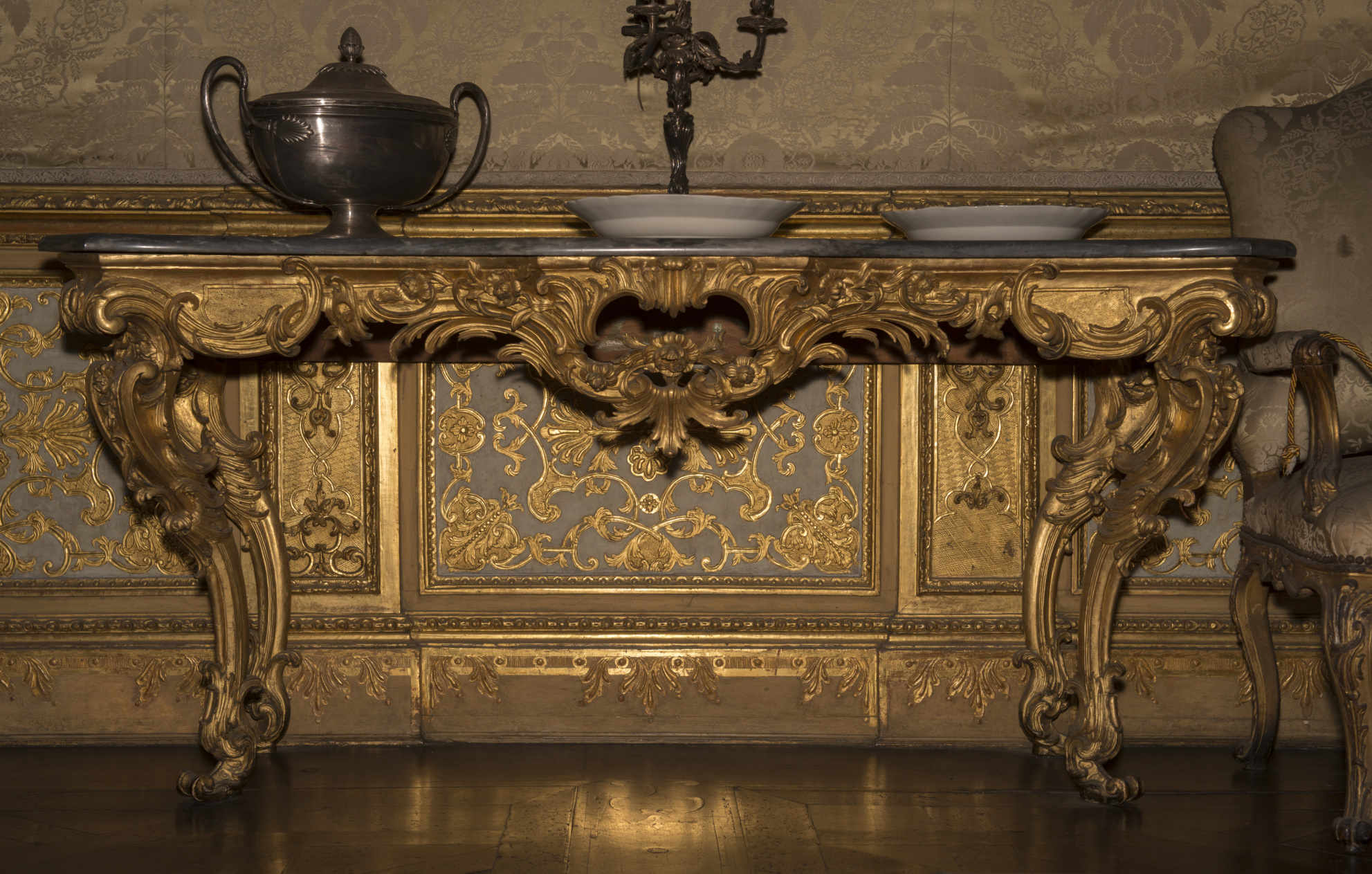 consolle, coppia - ambito piemontese (prima metà sec. XVIII)