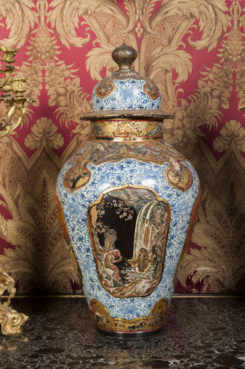 vaso con coperchio - manifattura giapponese (fine/ inizio secc. XVII - XVIII)