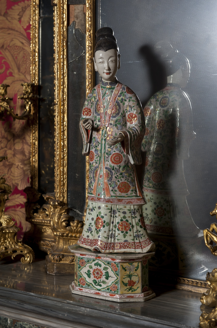 statuetta, coppia - manifattura cinese (metà/ metà secc. XVII - XVIII)