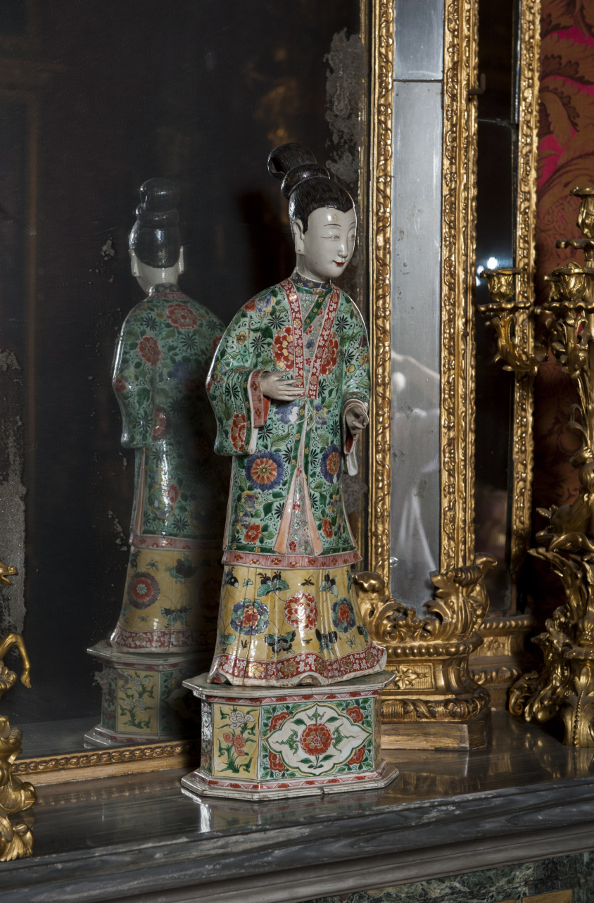 statuetta, coppia - manifattura cinese (metà/ metà secc. XVII - XVIII)