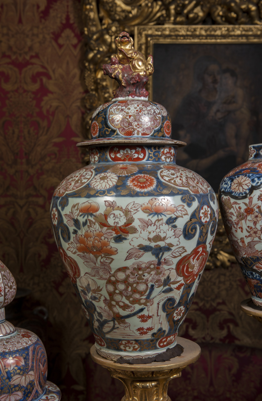 vaso con coperchio, coppia - manifattura giapponese (inizio sec. XVIII)