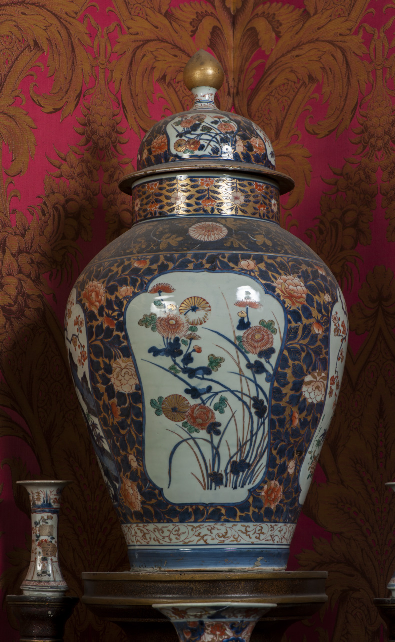 vaso con coperchio, pendant - manifattura giapponese (fine/ inizio secc. XVII - XVIII)