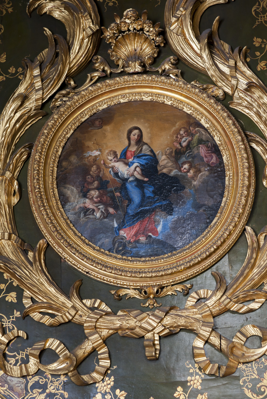 Immacolata Concezione circondata da angeli (dipinto) di Maratta Carlo (sec. XVIII)