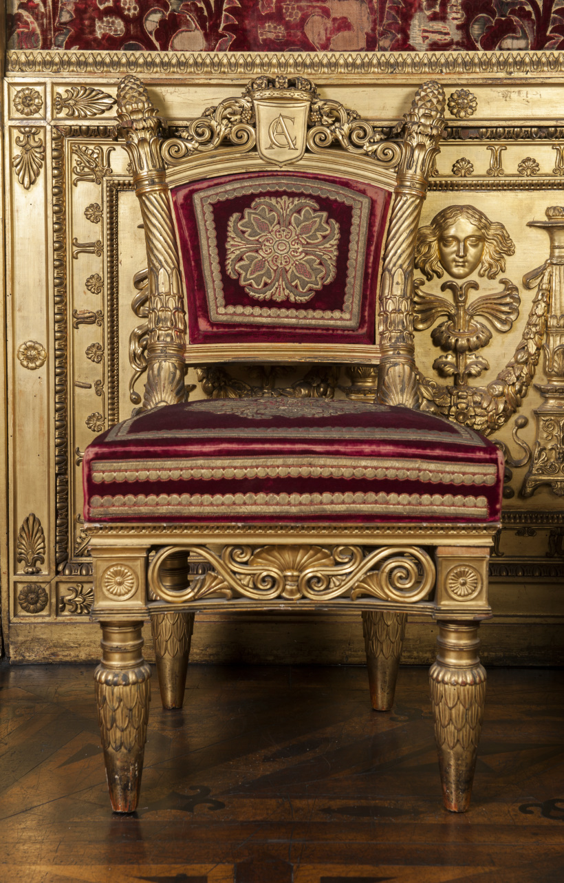 sedia, serie di Capello Gabriele detto Moncalvo (attribuito) - ambito piemontese (secondo quarto XIX)