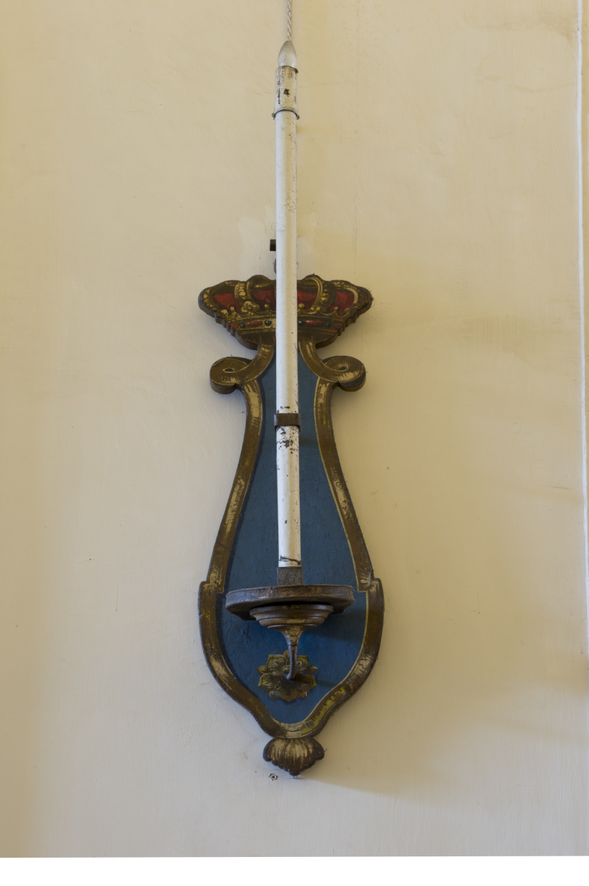 candeliere da parete, serie - ambito piemontese (inizio XX)