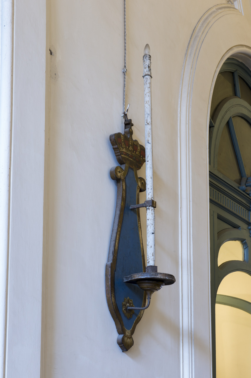 candeliere da parete, serie - ambito piemontese (inizio XX)