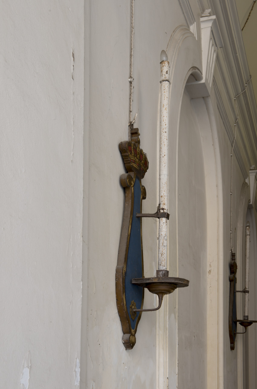 candeliere da parete, serie - ambito piemontese (inizio XX)