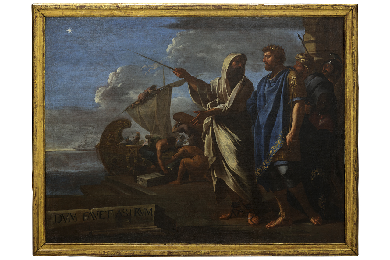 Alessandro Magno consulta l'astrologo (dipinto) - ambito romano (seconda metà XVII)