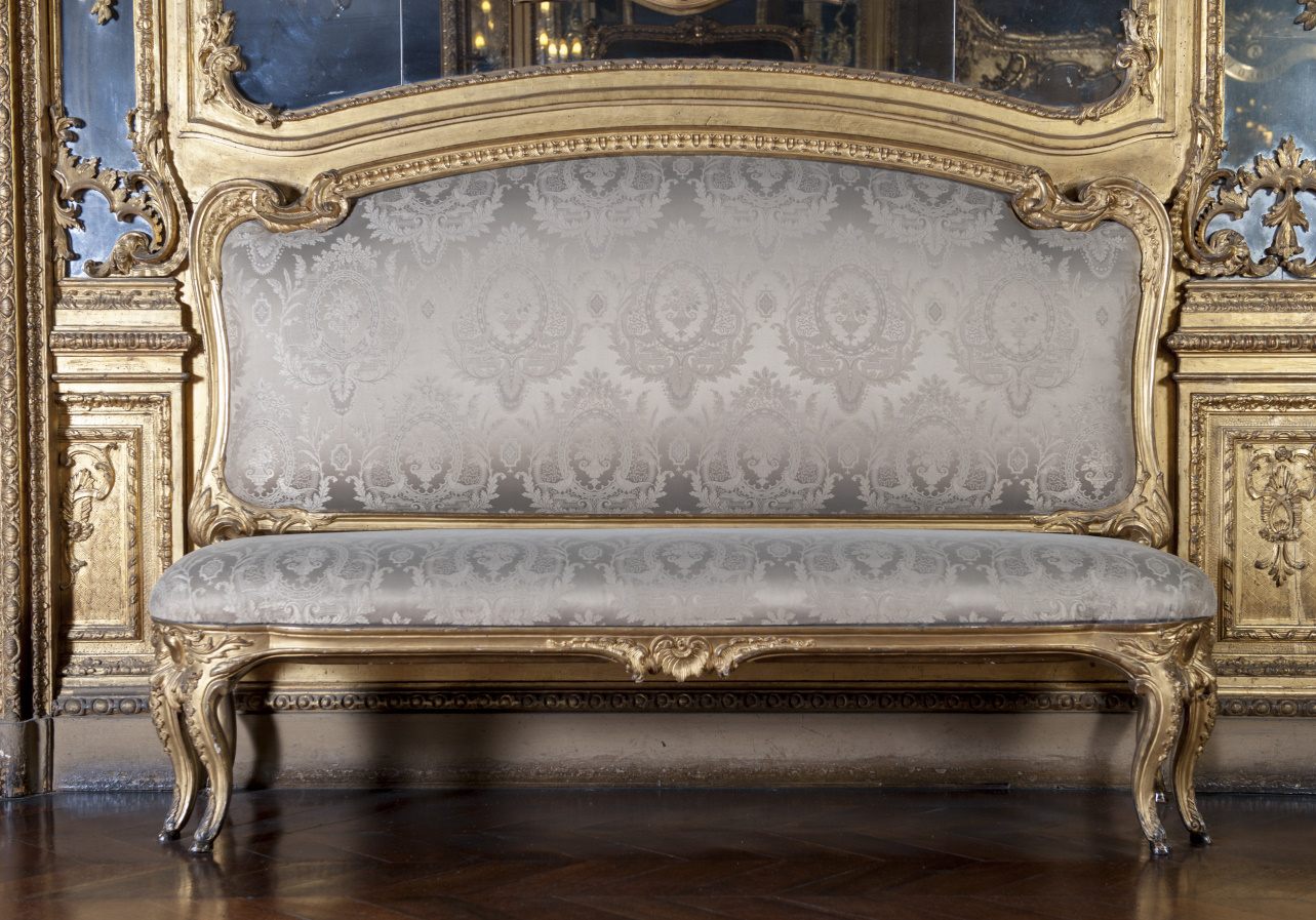 panca con schienale, elemento d'insieme di Stroppiana Giuseppe, Bertolotto Andrea (metà sec. XVIII)