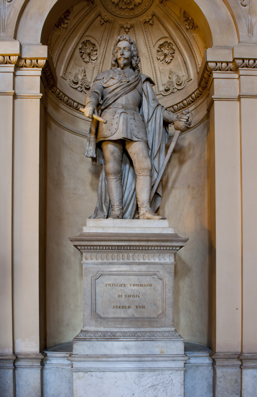 ritratto di Tommaso di Savoia-Carignano (statua, opera isolata) di Albertoni Giovanni (terzo quarto sec. XIX)