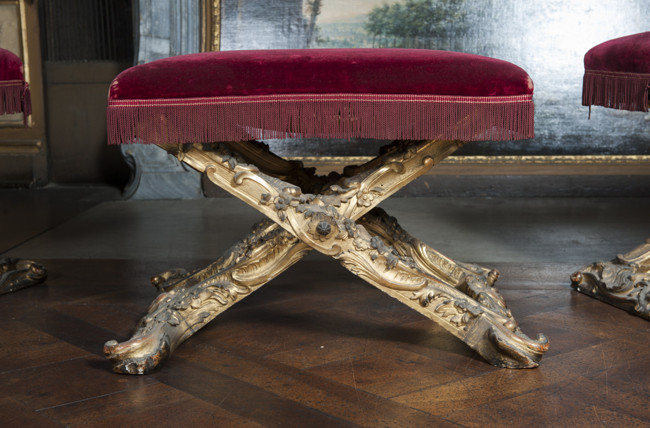 sgabello, serie - ambito piemontese (fine/ inizio secc. XIX-XX)