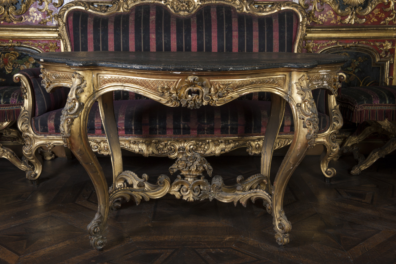 tavolo da centro, opera isolata - manifattura torinese (seconda metà sec. XIX)