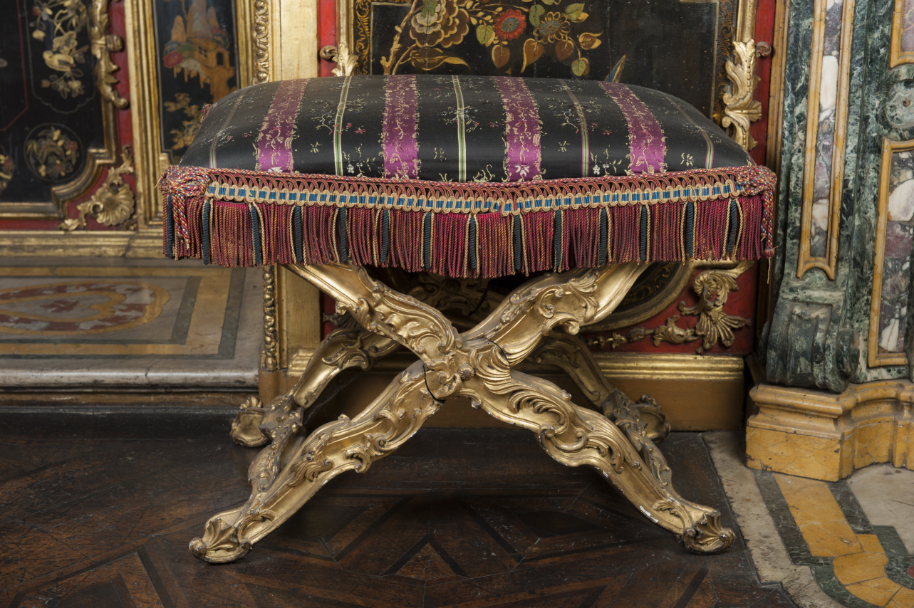 sgabello, serie - ambito piemontese (seconda metà sec. XIX)