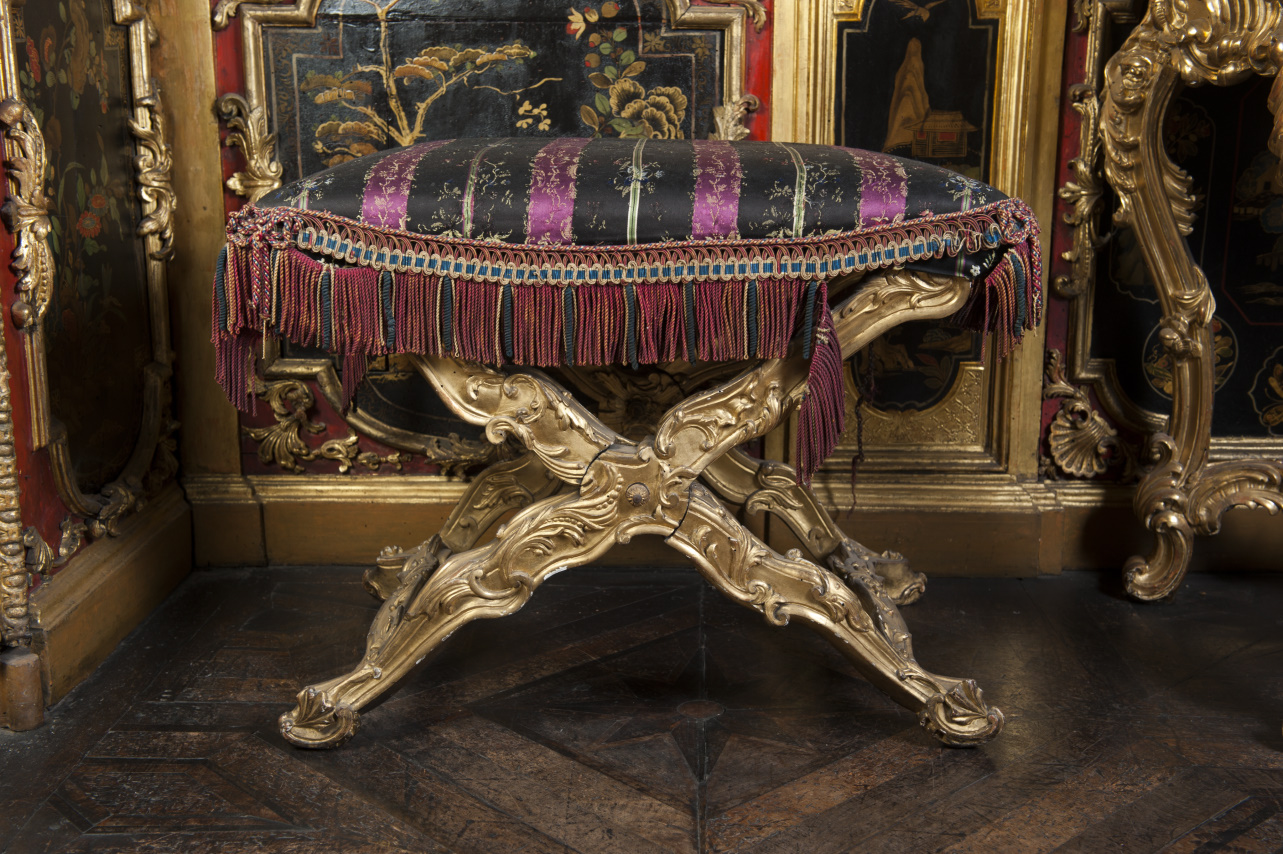 sgabello, serie - ambito piemontese (seconda metà sec. XIX)