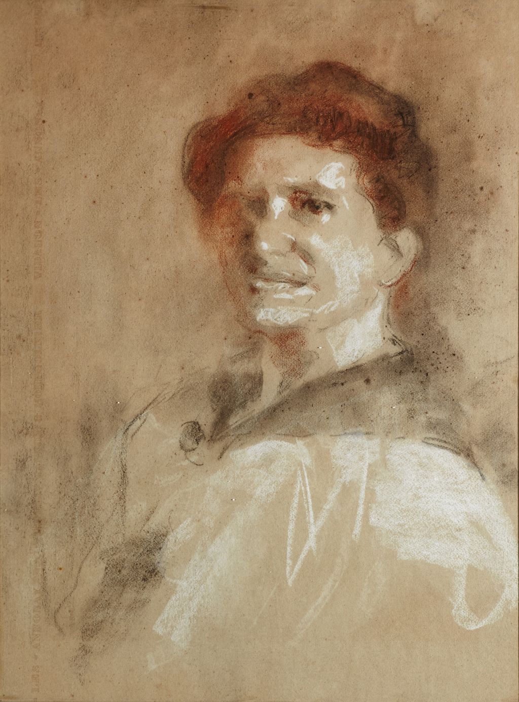 ritratto di Ines Paggi Sadun (disegno) di Pascucci Paride (attribuito) (sec. XX)
